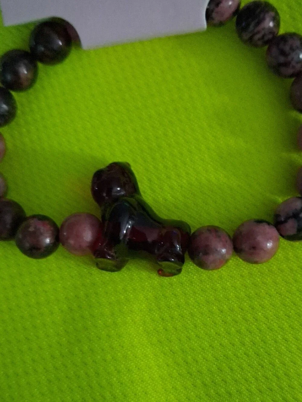Bracelet-like beaded accessory